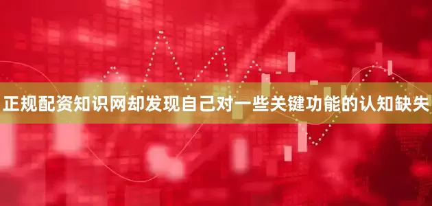 正规配资知识网却发现自己对一些关键功能的认知缺失