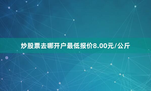 炒股票去哪开户最低报价8.00元/公斤